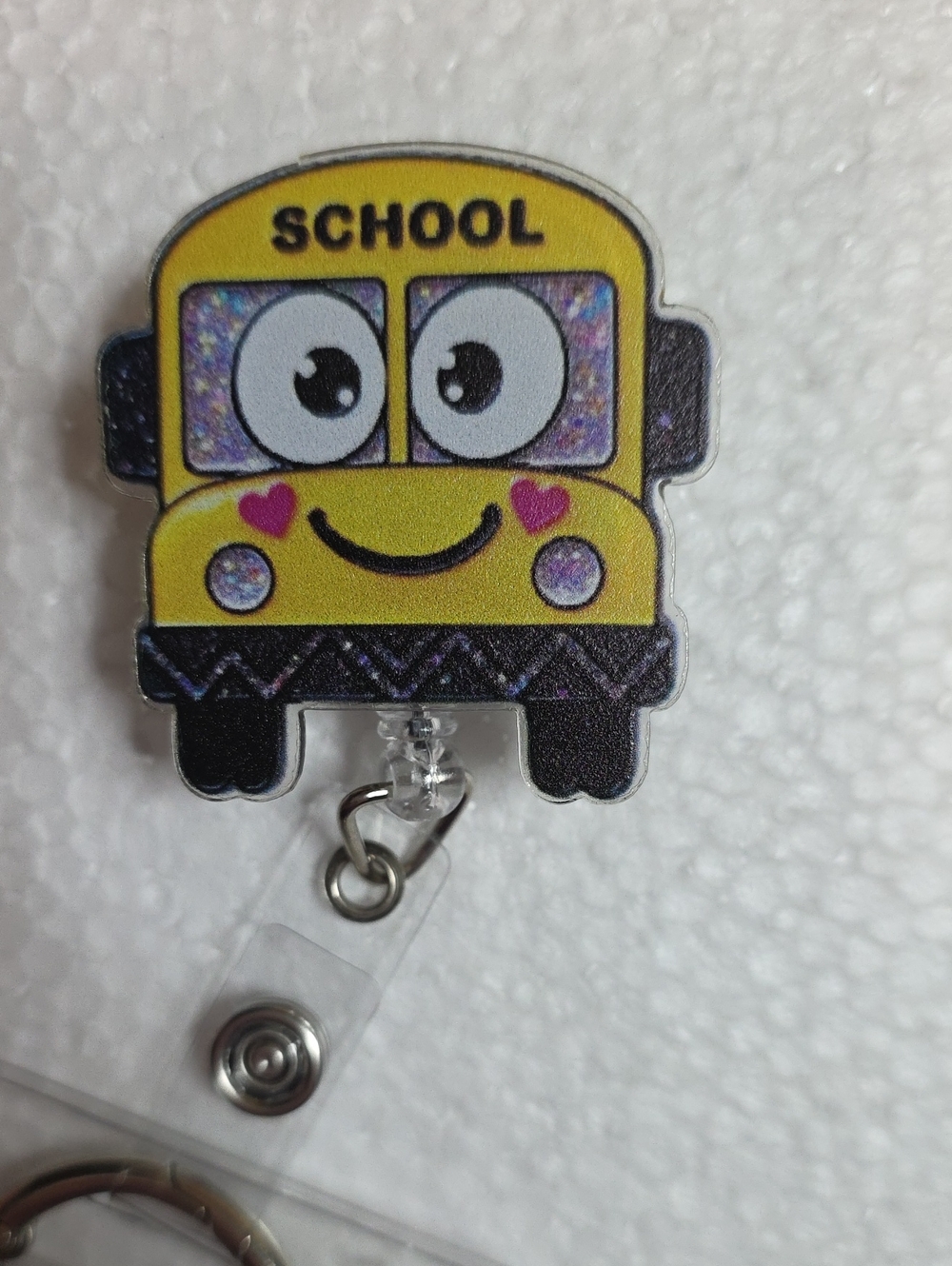 School Bus Badge Reel